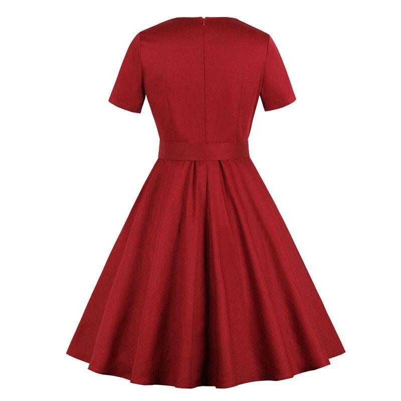 60s Dress Audrey Hepburn Burgundy Vintage Dresses Dresses Vintage