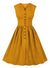 Yellow Plus Size Vintage Dress