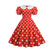 Puff Sleeve Plus Size Vintage Dress