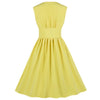 Yellow Pastel Plus Size Vintage Dress