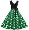 Colorful Dots Plus Size Vintage Dress