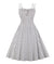 White Rockabilly Plus Size Vintage Dress