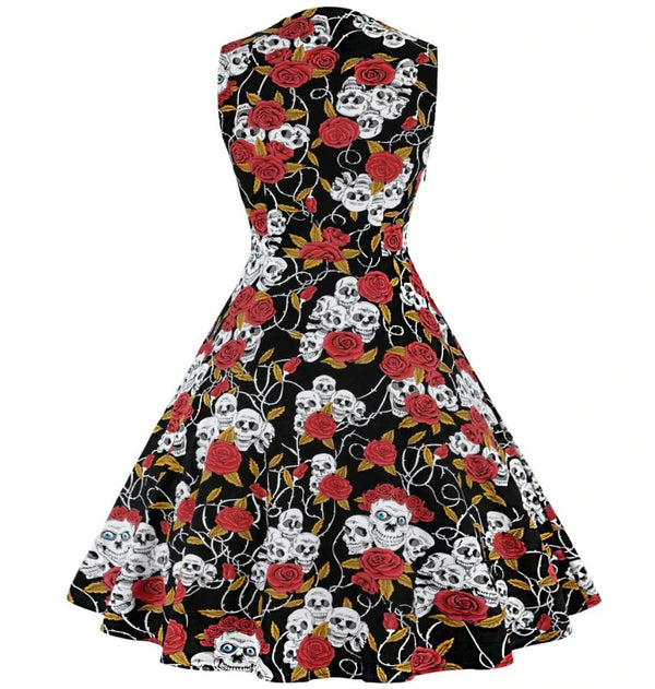 Skull rockabilly dress new arrivals