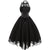 Sort Steampunk Plus Size vintage kjole