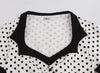 Sort Hvid Plus Size Swing Vintage Kjole