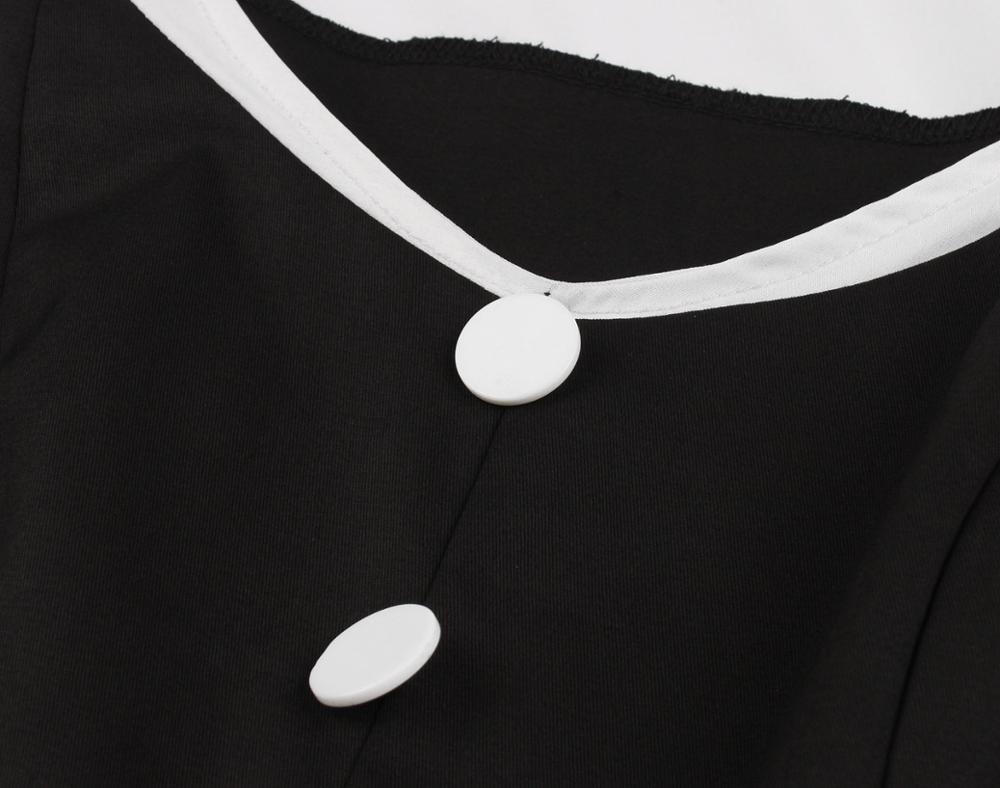 Hepburn Vintage Dress Black