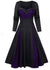 Lilla Plus Size vinter vintage kjole