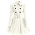 White Wool Winter Vintage Dress