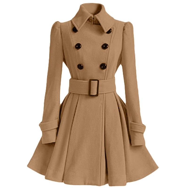 Kaffeuld vinter vintage kjole