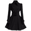 Black Wool Winter Vintage Dress
