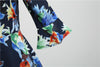 Vintage Winter Dress Navy Flowers