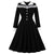 Winter Vintage Dress Black