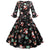 Sort jule vinter vintage kjole
