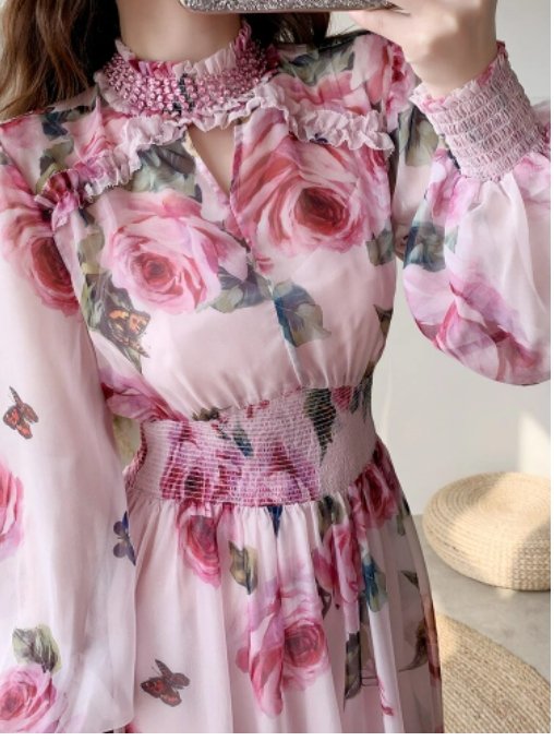 Vintage Pink Wedding Guest Dress