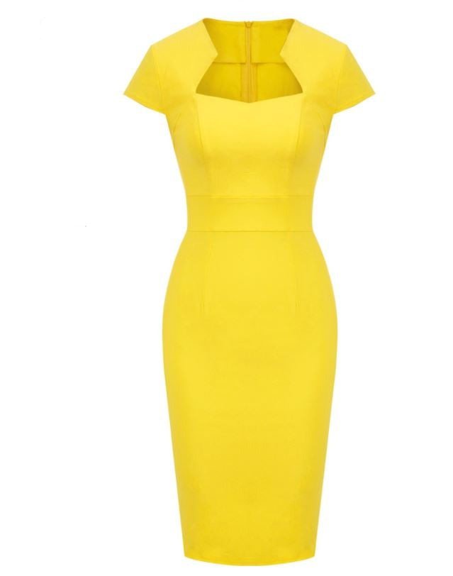 Yellow Day Vintage Dress