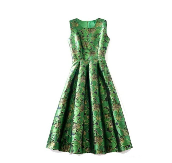 Green Day Vintage Dress