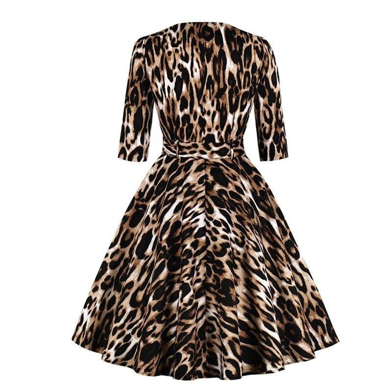 Vintage Leopard Dress