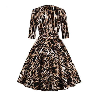 Vintage leopardie šaty