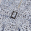 Vintage Leopard kjole blå