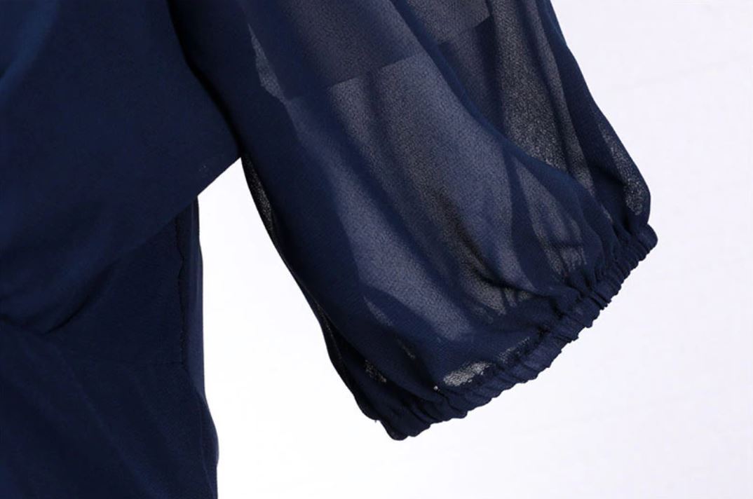 Blue Vintage 50s Long Dress