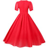 Red Vintage 50s Long Dress