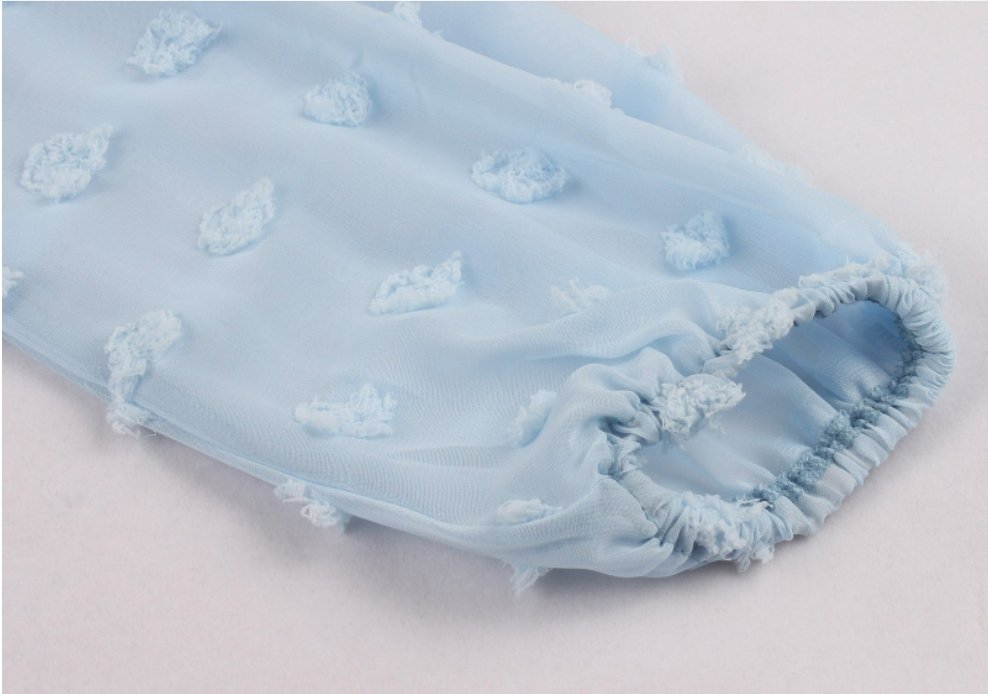 Blue Boho Long Vintage Dress