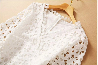 Vintage White Fall Wedding Dress