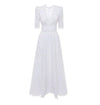Vintage White Fall Wedding Dress