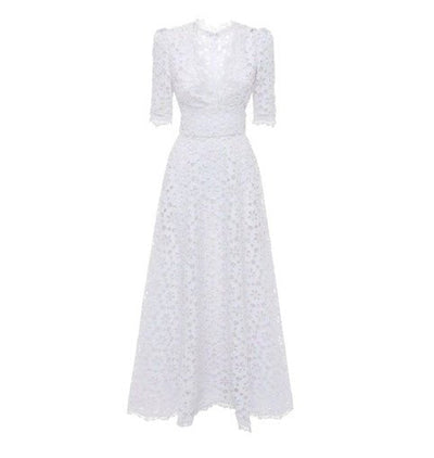 Vintage White Fall Wedding Dress