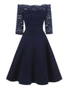60&#39;er brudekjole Navy