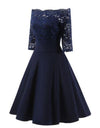 60&#39;er brudekjole Navy