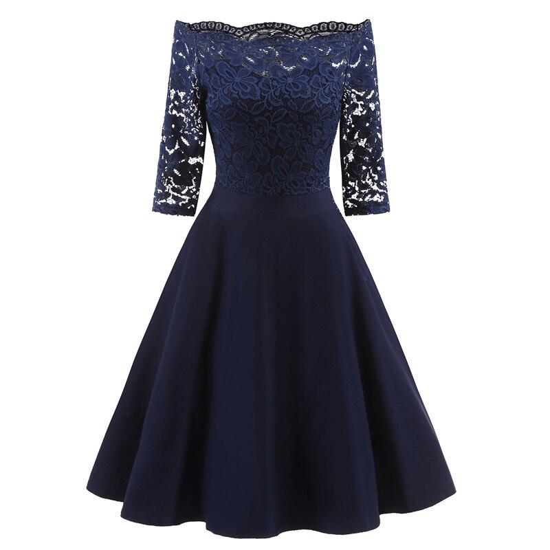 60&#39;er brudekjole Navy
