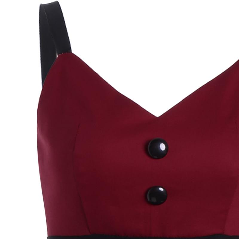 Burgundy Midi Vintage Dress