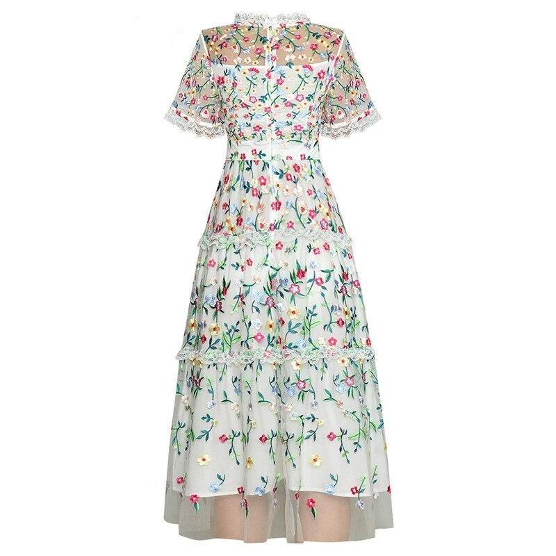 White Modern Vintage Dress