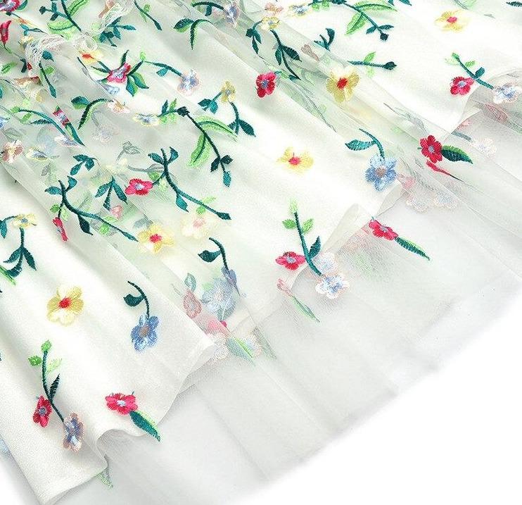 White Modern Vintage Dress