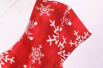 Red Plus Size Christmas Vintage Dress