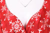 Red Plus Size Christmas Vintage Dress