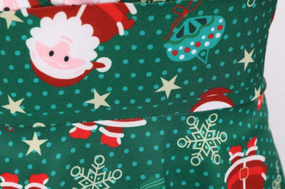 Green Plus Size Christmas Vintage Dress