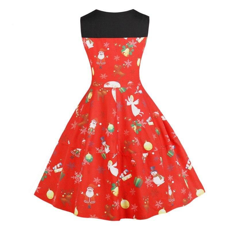 Red Christmas Vintage Dress