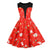 Red Christmas Vintage Dress