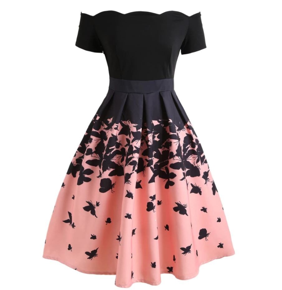 Butterfly Vintage Dress