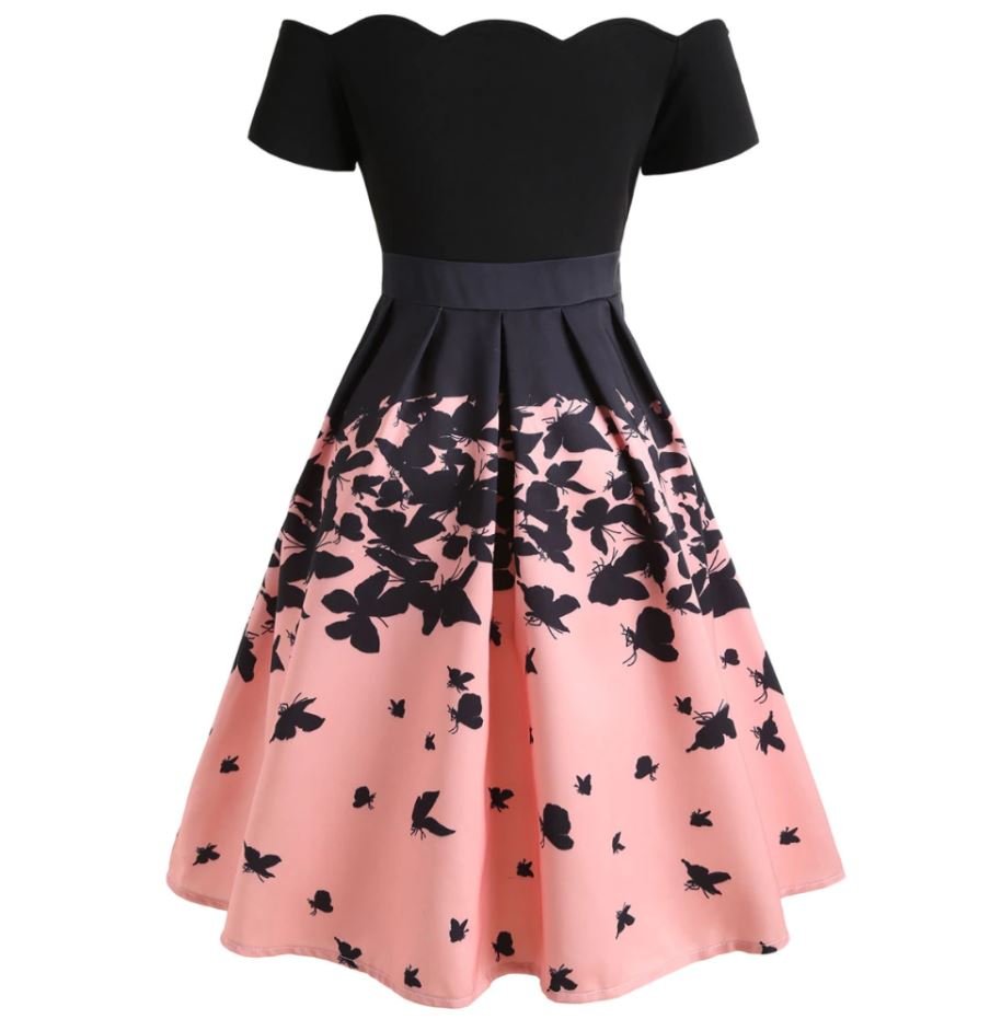 Butterfly Vintage Dress