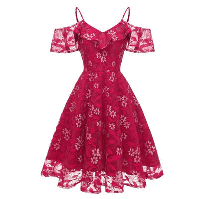 Burgundy Vintage Dress