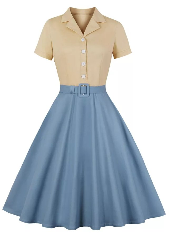 50s Vintage Pin-Up Dress
