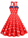 Usa Heart Pin Up Vintage Dress