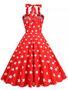 Usa Heart Pin Up Vintage Dress