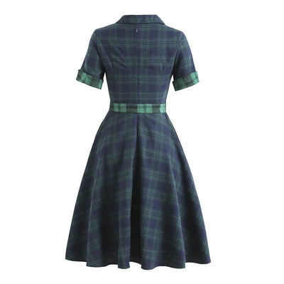 Pin Up Business Collar Vintage Dress