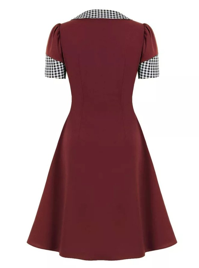 Checkered Vintage Pin Up Dress