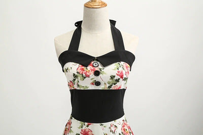 Floral Pin-Up Vintage Dress