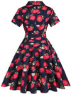 Strawberry Pin Up Vintage Dress